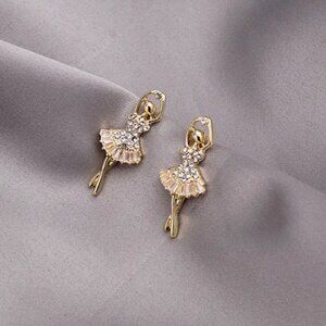 Ballerina Ballet Dancer costume charm Fashion Earrings set